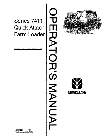 5640, 6640, 7411, 7740, 7840, 8240, 8340 - New Holland Operator's Manual 42741111 Download PDF - Manual labs