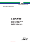 5650 H, 5660 HTS, 5670 H, 5670 HTS, 5680 H, 5690 HTS Combine Deutz Fahr Workshop Service Repair Manual