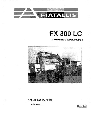 FIAT-ALLIS FX300LC CRAWLER EXCAVATOR SERVICE MANUAL - PDF FILE