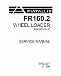 FIAT-ALLIS FR160.2 WHEELED LOADER SERVICE MANUAL 60402207 - PDF FILE