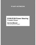 FIAT-HITACHI DC180 AND DC180PS POWER STEERING CRAWLER DOZER SERVICE MANUAL 60402274 - PDF FILE