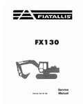FIAT-ALLIS FX130 CRAWLER EXCAVATOR SERVICE MANUAL 60406765 - PDF FILE
