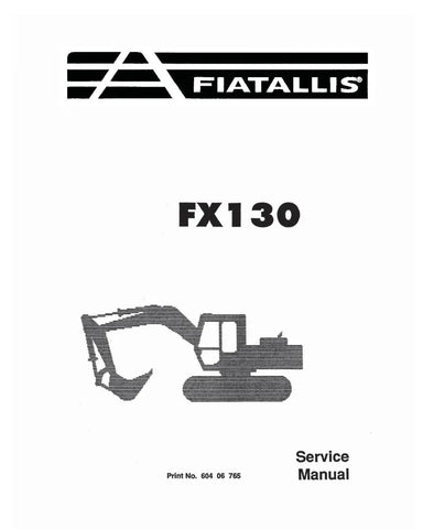FIAT-ALLIS FX130 CRAWLER EXCAVATOR SERVICE MANUAL 60406765 - PDF FILE