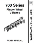 700 - Gehl Series Finger Wheel V-Rakes Parts Manual