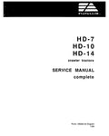 FIAT-ALLIS HD-7, HD-10, HD-14 CRAWLER TRACTOR SERVICE MANUAL 70626143 - PDF FILE