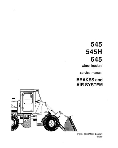 FIAT-ALLIS 545 WHEELED LOADER SERVICE MANUAL 73058626 - PDF FILE