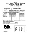 FIAT-ALLIS 545B AND 605B WHEELED LOADER SERVICE MANUAL - PDF FILE
