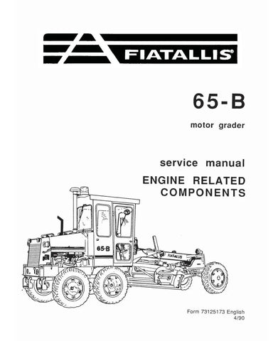FIAT-ALLIS 65B MOTOR GRADER SERVICE MANUAL - PDF FILE