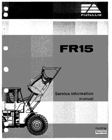 FIAT-ALLIS FR15 WHEELED LOADER SERVICE MANUAL - PDF FILE