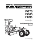 FIAT-ALLIS FG75, FG85 AND FG95 MOTOR GRADER SERVICE MANUAL - PDF FILE