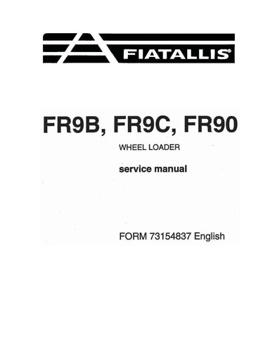 FIAT-ALLIS FR90, FR9B AND FR9C WHEELED LOADER SERVICE MANUAL - PDF FILE