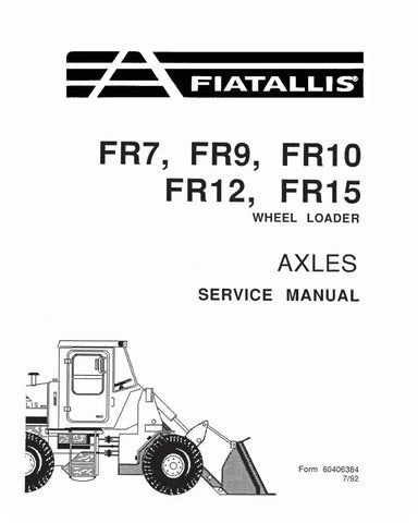 FIAT-ALLIS FR15B WHEELED LOADER SERVICE MANUAL - PDF FILE