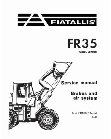 FIAT-ALLIS FR35 WHEELED LOADER SERVICE MANUAL - PDF FILE
