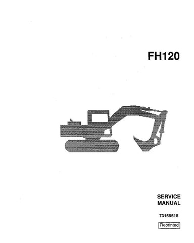 FIAT-ALLIS FH120 HYDRAULIC EXCAVATOR SERVICE MANUAL - PDF FILE