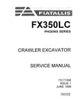 FIAT FX350LC PHOENIX SERIES CRAWLER EXCAVATOR SERVICE MANUAL - PDF FILE