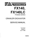 FIAT-ALLIS FX140 AND FX140LC PHOENIX SERIES CRAWLER EXCAVATOR SERVICE MANUAL - PDF FILE