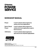 KOBELCO PERKINS SERIES ENGINE PHASER 1000 SERIES DIESEL ENGINES OPERATOR MANUAL