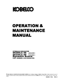 KOBELCO HYDRAULIC EXCAVATOR SK290LC-6E SK330LC-6E OPERATOR MANUAL