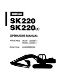KOBELCO HYDRAULIC EXCAVATOR SK220 SK220LC OPERATOR MANUAL