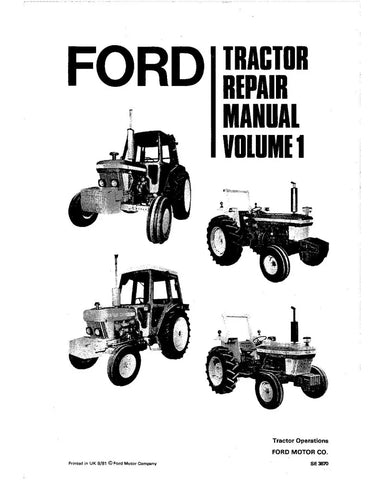 FORD 2910, 3910, 4110, 4610, 5610, 6610, 6710, 7610, 7710 AND 8210 TRACTOR SERVICE MANUAL - PDF FILE