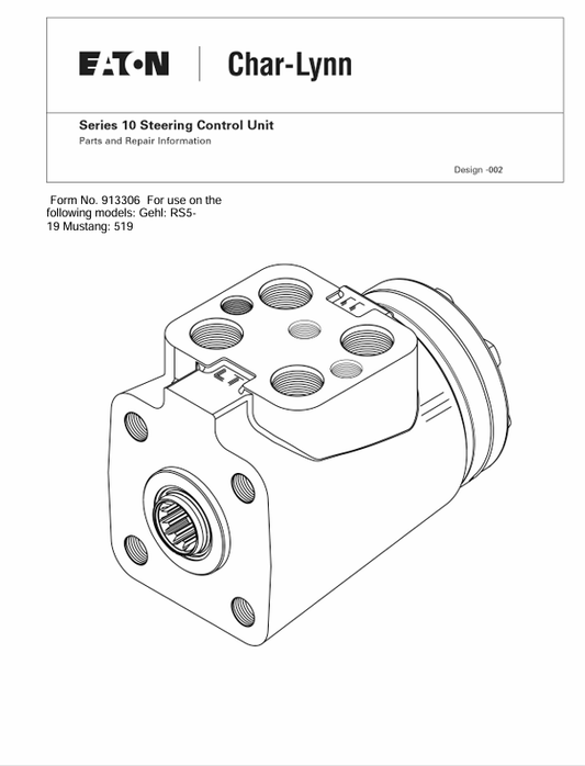 GEHL EATON RS5-19 MUSTSNG 519 (913306) SERVICE MANUAL PDF DOWNLOAD