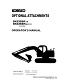 KOBELCO EXCAVATOR SK235SR-1E SK235SRNLC-1E OPERATOR MANUAL