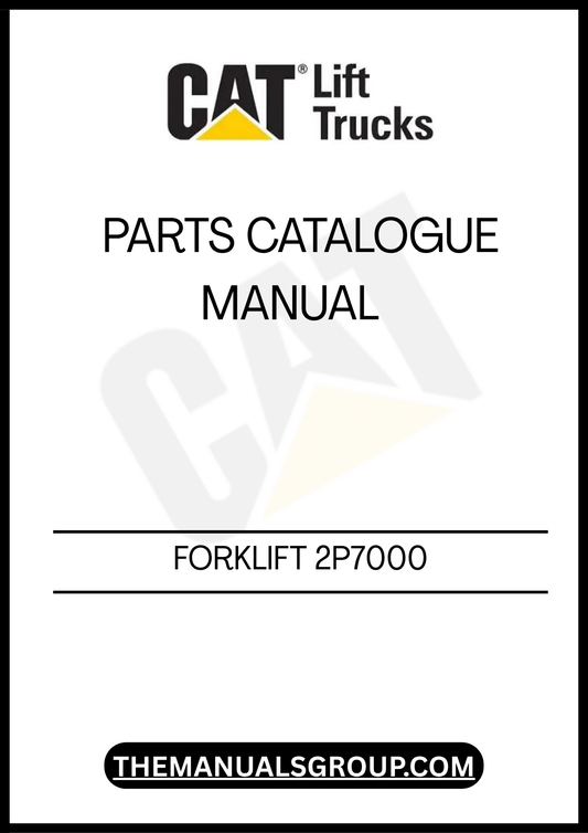 CATERPILLAR FORKLIFT 2P7000 PARTS CATALOGUE MANUAL