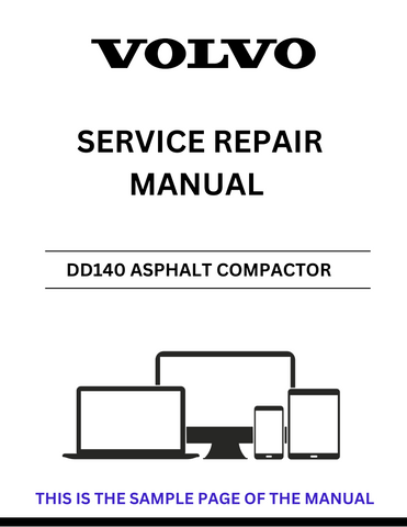 VOLVO DD140 ASPHALT COMPACTOR SERVICE REPAIR MANUAL - PDF FILE