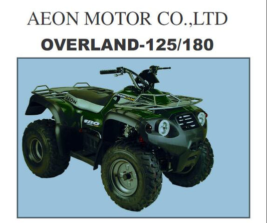 Ensure your AEON OVERLAND 125 180 ATV runs at peak performance with our comprehensive Service Repair Manual. This essential guide provides detailed instructions for maintenance, troubleshooting, and repairs, empowering you to tackle any issue with confidence.