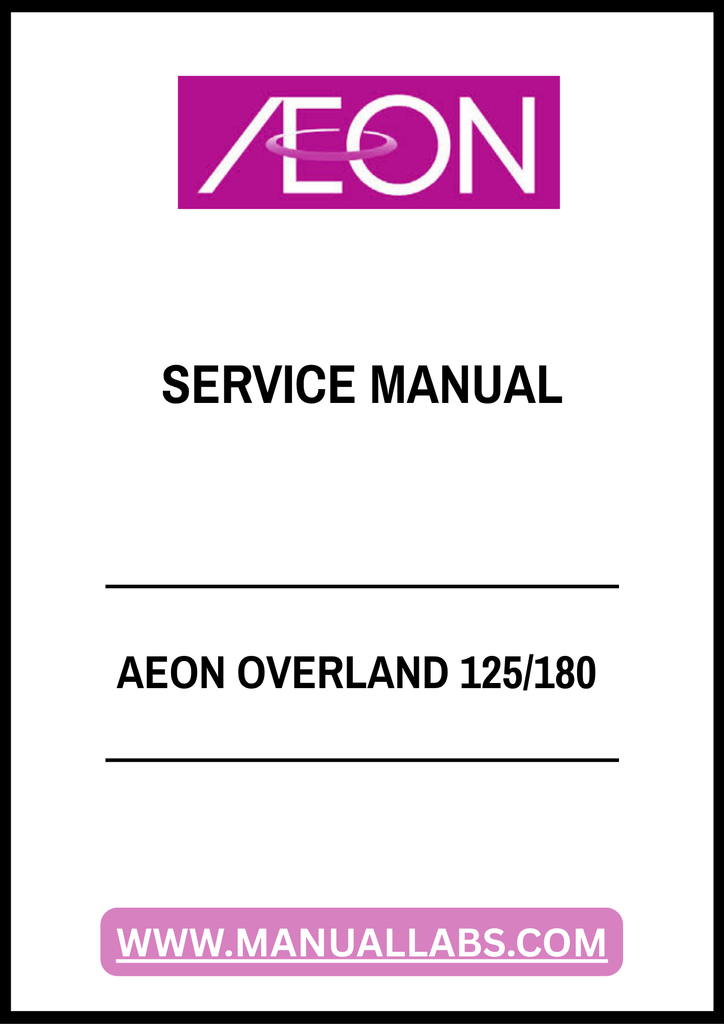 Unlock the full potential of your AEON OVERLAND 125/180 with our ...