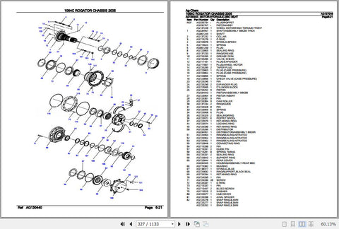 ENHANCE YOUR MAINTENANCE AND REPAIR CAPABILITIES WITH THE AG-CHEM ROGATOR CHASSIS 1064C PARTS CATALOGUE MANUAL (AG127046) IN PDF FORMAT. THIS COMPREHENSIVE