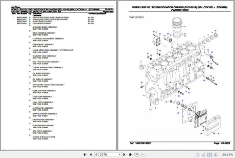 Unlock the full potential of your AG-Chem Rogator RG900, RG1100, and RG1300 with the comprehensive Parts Catalogue Manual 531261D1, available in a convenient