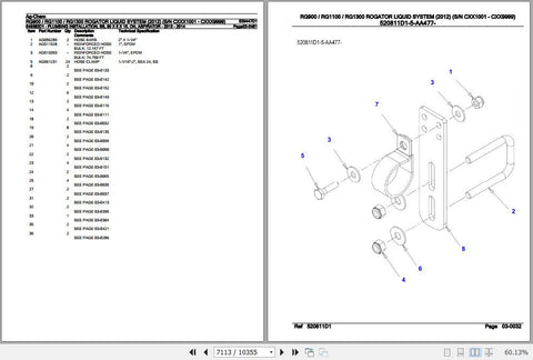 Enhance your AG-Chem Rogator experience with the comprehensive Liquid System Parts Catalogue Manual (539447D1) for RG900, RG1100, and RG1300 models