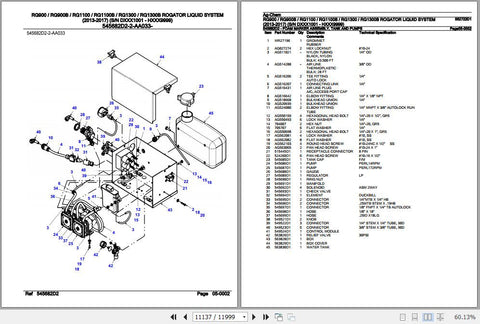  Enhance the performance and longevity of your AG-Chem Rogator with the RG900 to RG1300B Parts Catalog Manual (Part Number - 562722D1).