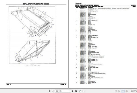 Enhance your agricultural efficiency with the AGCO ALLIS Crop Harvester 66 Spare Parts Catalogue Manual (9001576A) in PDF format. This comprehensive guide provides detailed