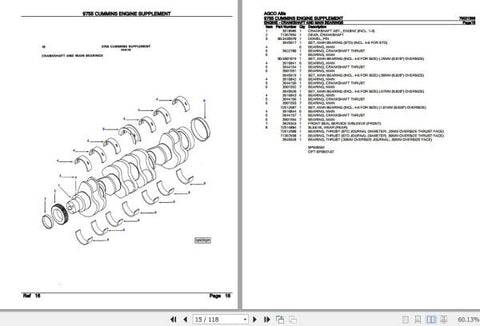Unlock the full potential of your AGCO Allis Cummins engine with the comprehensive Spare Parts Catalogue Manual (Part No. 79021596). This PDF file is an essential resource