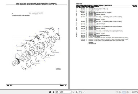 Unlock the full potential of your AGCO Allis Cummins engine with the comprehensive Spare Parts Catalogue Manual (79021602) in PDF format. This essential resource provides