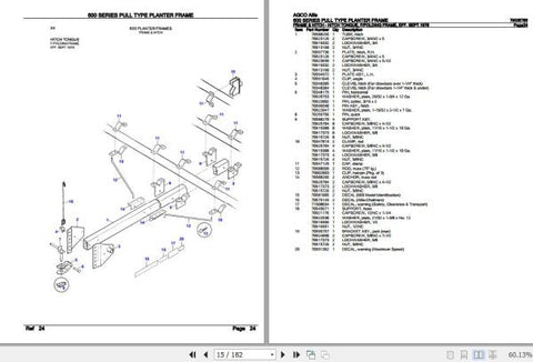 Scopri il manuale del catalogo ricambi AGCO ALLIS Seeding 600 Series (codice 79005785) in formato PDF, un indispensabile strumento per tutti i proprietari e i tecnici di