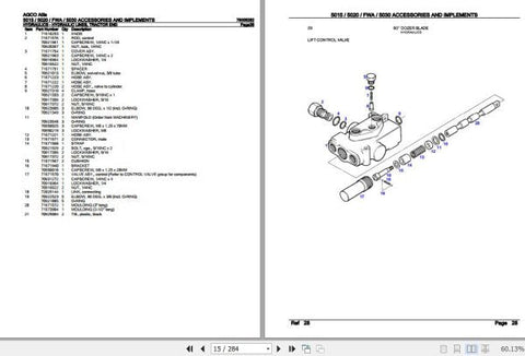 Enhance the longevity and performance of your AGCO Allis tractors with the comprehensive Spare Parts Catalogue Manual (79005282) for models 5015, 5020, and FWA 5030. This PDF file serves as an essential resource, providing detailed diagrams and part numbers