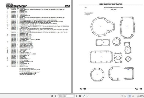 Unlock the full potential of your AGCO Allis Tractor with the comprehensive 5020, 5020 FWD, and 5030 Spare Parts Catalogue Manual (79005174) in PDF format. This essential