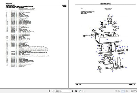 Enhance the longevity and performance of your AGCO Allis Tractor 5040 with our comprehensive Spare Parts Catalogue Manual (79003935) in PDF format. This essential resource provides detailed diagrams and part numbers, making it easy to identify and order
