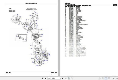 Enhance your AGCO Allis Tractor 5215 HST with the comprehensive Spare Parts Catalogue Manual (79008076) in PDF format. This essential resource provides detailed diagrams