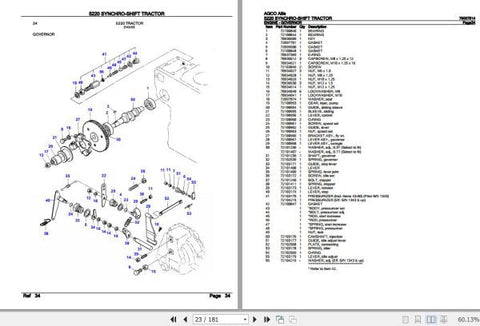 Enhance your AGCO Allis Tractor 5220 with the comprehensive Spare Parts Catalogue Manual (79007514) in PDF format. This essential resource provides detailed diagrams and part numbers, ensuring you can easily identify and order the right components