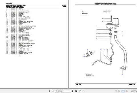 Enhance the longevity and performance of your AGCO Allis Tractor 5680 with our comprehensive Spare Parts Catalogue Manual (79013777) in PDF format. This essential resource