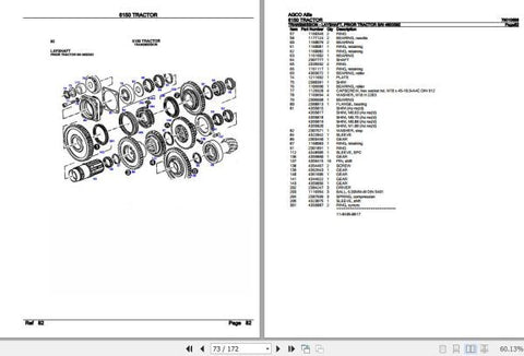 ENHANCE YOUR AGCO ALLIS TRACTOR 6150'S PERFORMANCE WITH THE COMPREHENSIVE SPARE PARTS CATALOGUE MANUAL (79010688) AVAILABLE IN PDF FORMAT. THIS ESSENTIAL RESOURCE PROVIDES 