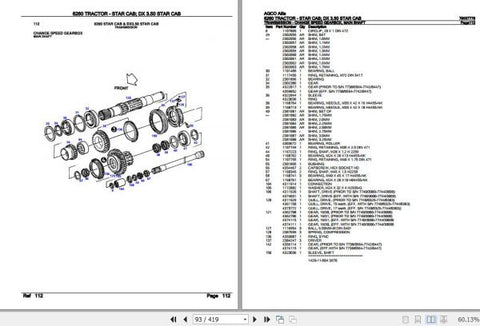 Discover the essential AGCO Allis Tractor 6260 Star Cab DX Spare Parts Catalogue Manual (79007778) in a convenient PDF format. This comprehensive guide provides detailed diagrams and part numbers, ensuring you can easily identify and order the right components