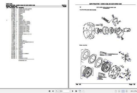 Unlock the full potential of your AGCO Allis Tractor 6275 Vario with the comprehensive Spare Parts Catalogue Manual (79007814) in PDF format. This essential resource provides