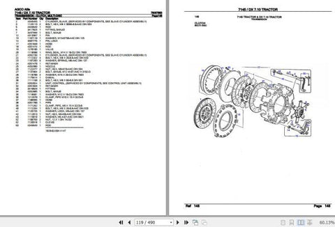 Enhance the longevity and performance of your AGCO Allis Tractor 7145 with the comprehensive Spare Parts Catalogue Manual (79007993) in PDF format. This essential resource provides