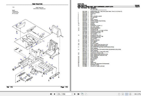 Enhance your AGCO Allis Tractor 7580's performance with the comprehensive Spare Parts Catalogue Manual (79004881) available in a convenient PDF format