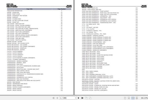 Enhance your AGCO Allis Tractor 7630 maintenance with the comprehensive Spare Parts Catalogue Manual (79013787) in PDF format. This essential resource provides detailed diagrams and part numbers, ensuring you can easily identify and order the correct